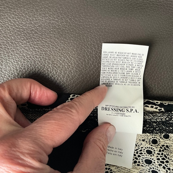 Plein Sud Indie Grunge Floral  Mesh Sharp Pencil Skirt Vamp Chic Black Gray FR38 - Picture 12 of 13